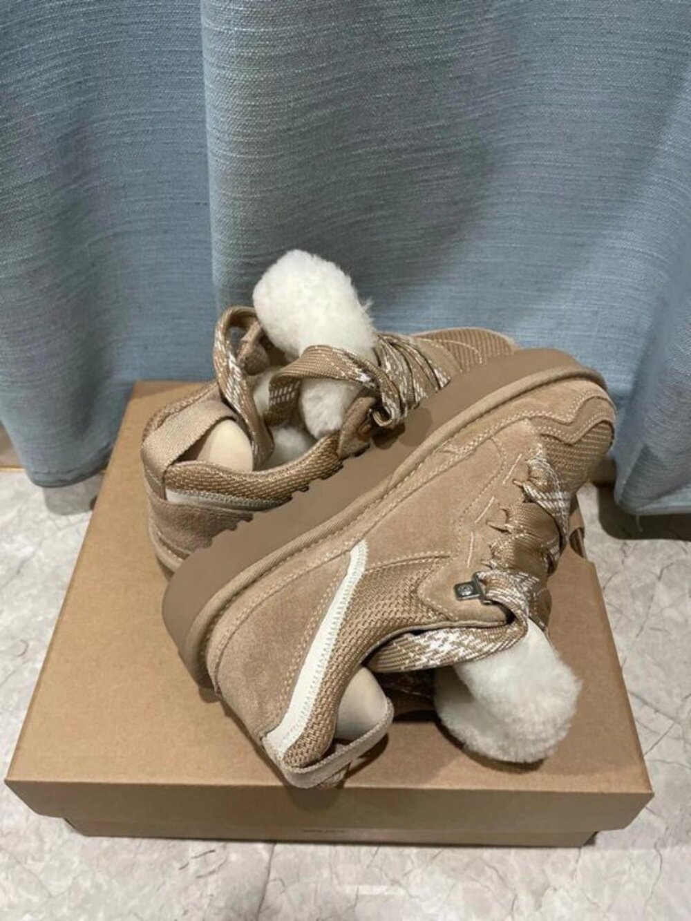 UGG LOWMEL Sand Sneakers | Casual Suede & Canvas Footgear